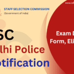 SSC Delhi Police 2023 Notification