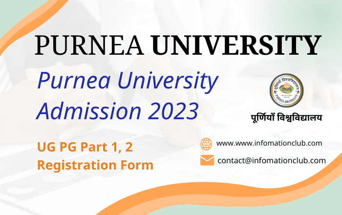 Purnea University Admission 2023 UG PG Part 1, 2 Registration Form